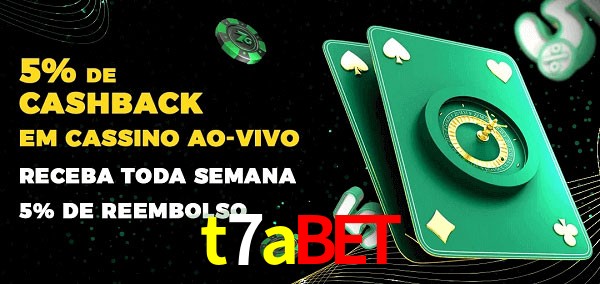 Promoções do cassino ao Vivo t7abet